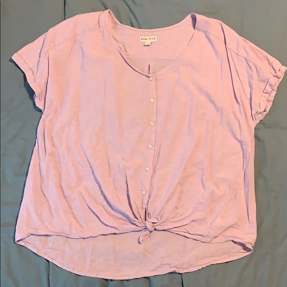 Ava & Viv Tops - Lilac Tie Knot top